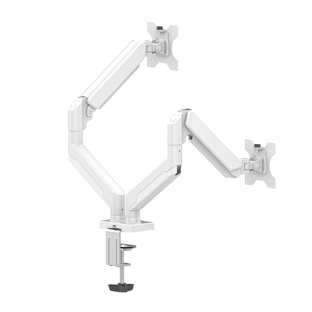 Soporte de articulado Naceb para dos monitores color Blanco