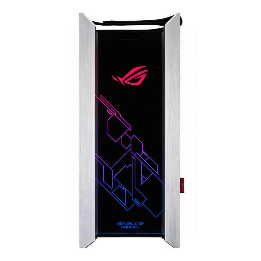 Gabinete Asus ROG Strix Helios White Edition GX601 Gaming 7bahias RGB ATX EATX panel vidrio templado aluminio