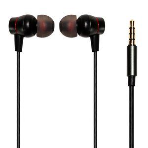 Audifonos alambricos Naceb color Negro IN-EAR AUX Jack con control