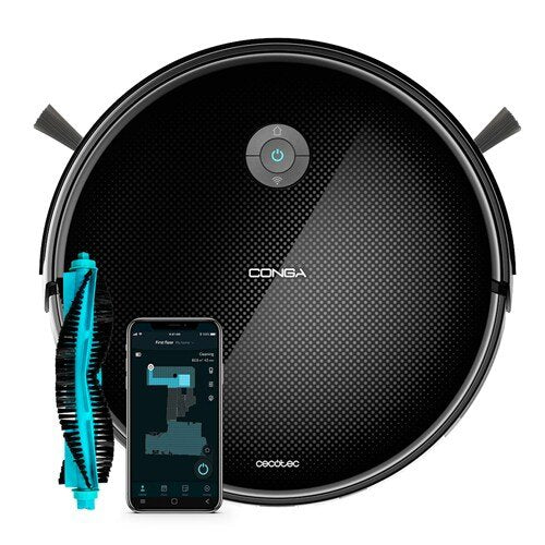 Robot Aspiradora Conga 4938 2200Pa Wi-Fi Negro Cecotec