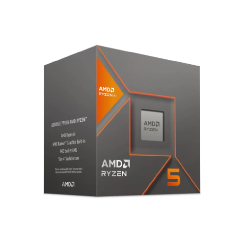 Procesador AMD Ryzen 5 8600G Con Disipador Y Gráficos Integrados — Socket AM5, 6 Núcleos, 4.3 GHz, 65W