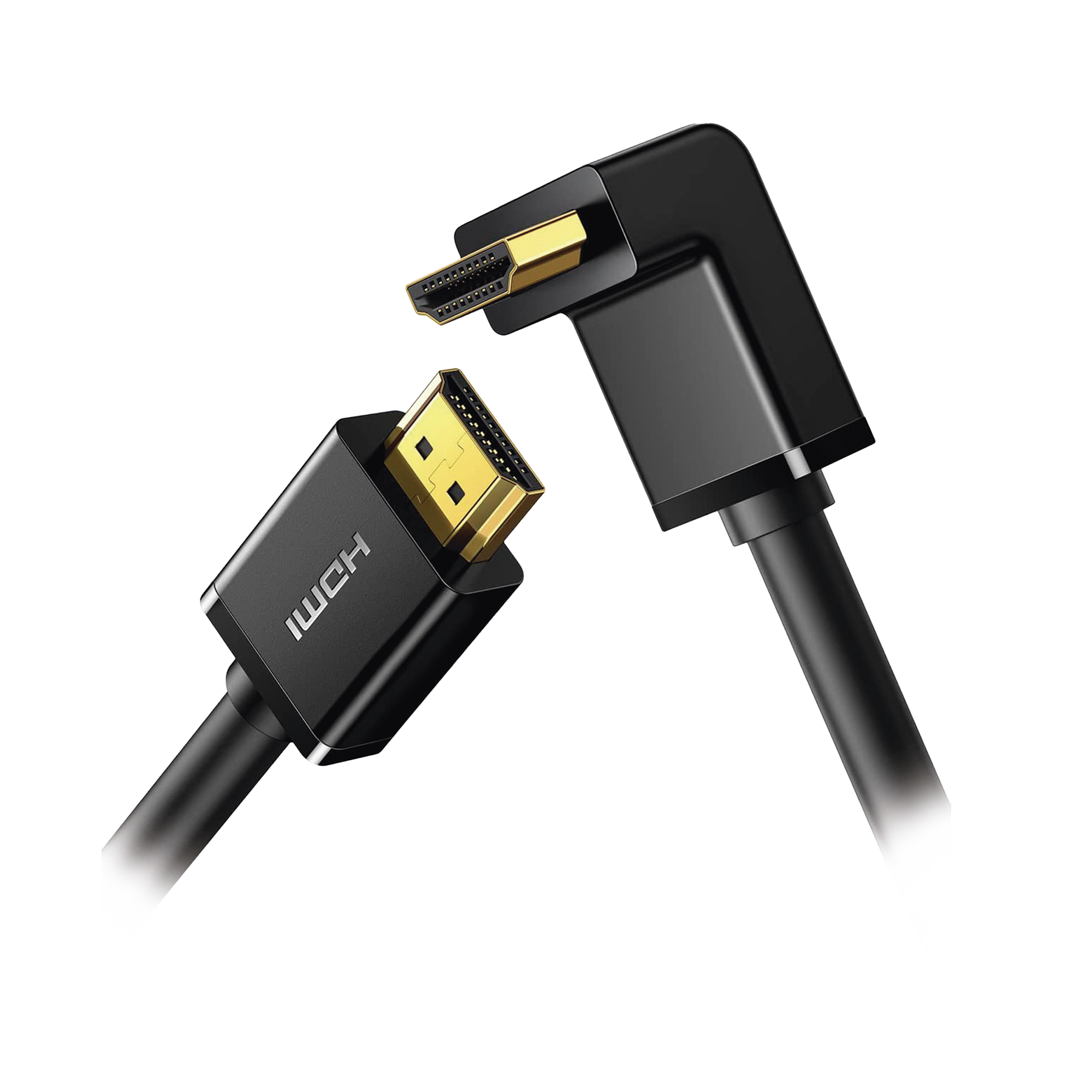 Cable HDMI 2.0 Ángulo 90° 3m 4K60Hz HDR 3D HEC ARC CEC 32 Canales HDCP 2.2 Dolby Atmos 18Gbps Blindaje