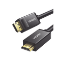 Cable DP a HDMI 3m 4K30Hz 3D Cobre 28AWG Blindaje Unidireccional Botón Liberador Chip Avanzado