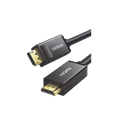 Cable DP a HDMI 5m 4K30Hz 3D Cobre 28AWG Blindaje Unidireccional Botón Liberador Chip Avanzado