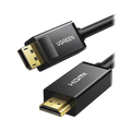Cable DP a HDMI 1.5m 4K30Hz 3D Cobre 28AWG Blindaje Unidireccional Botón Liberador Chip Avanzado