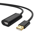 Cable Extensión Activo USB 2.0 10m Macho Hembra Booster FE1.1S 480Mbps Ideal Impresora Consola Webcam