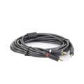 Cable 3.5mm a 2 RCA 5m Gris Blindaje Múltiple ABS Alta Calidad