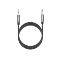 Cable Auxiliar 3.5mm a 3.5mm 2m Macho Macho TPE Aluminio Negro