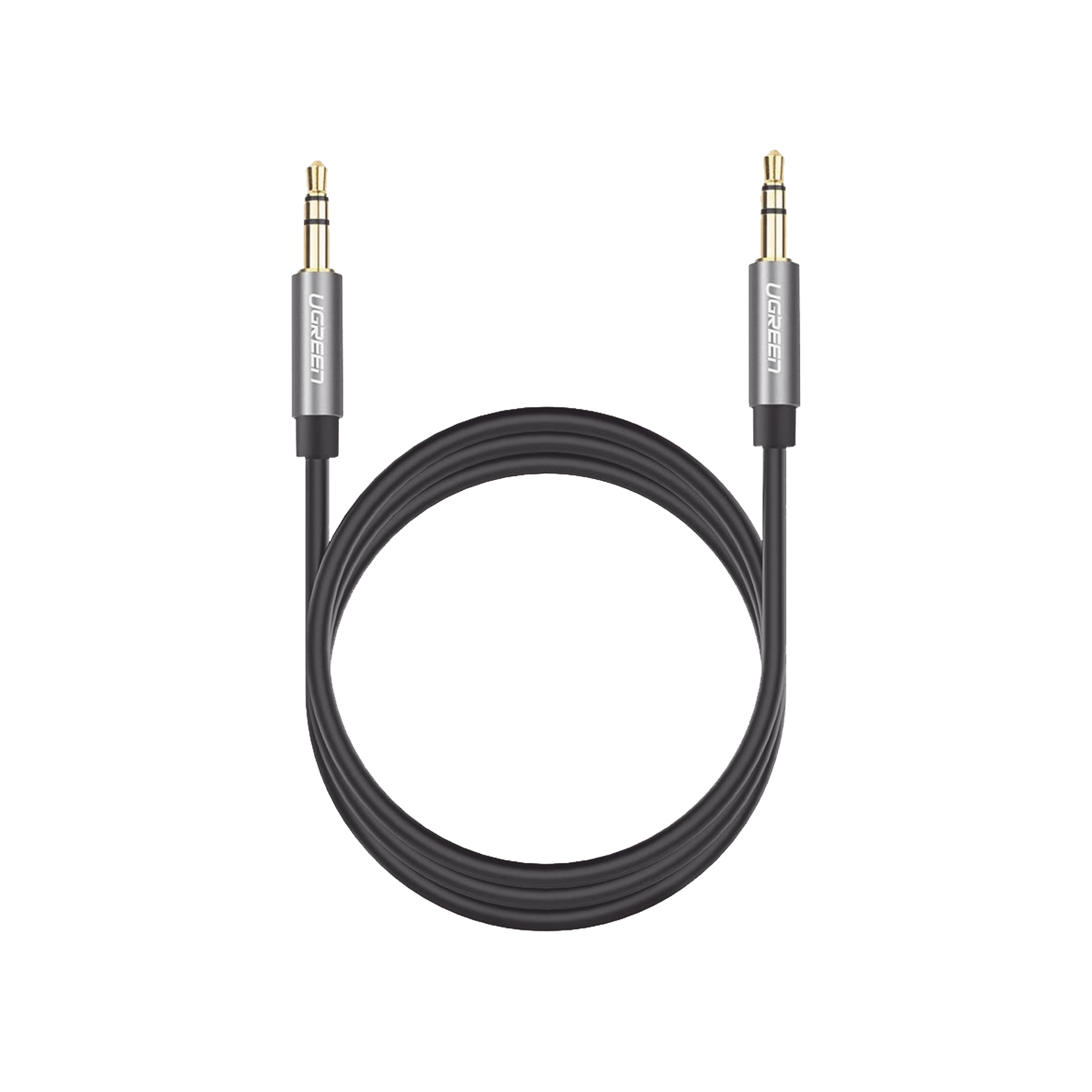 Cable Auxiliar 3.5mm a 3.5mm 5m Macho Macho TPE Aluminio Negro