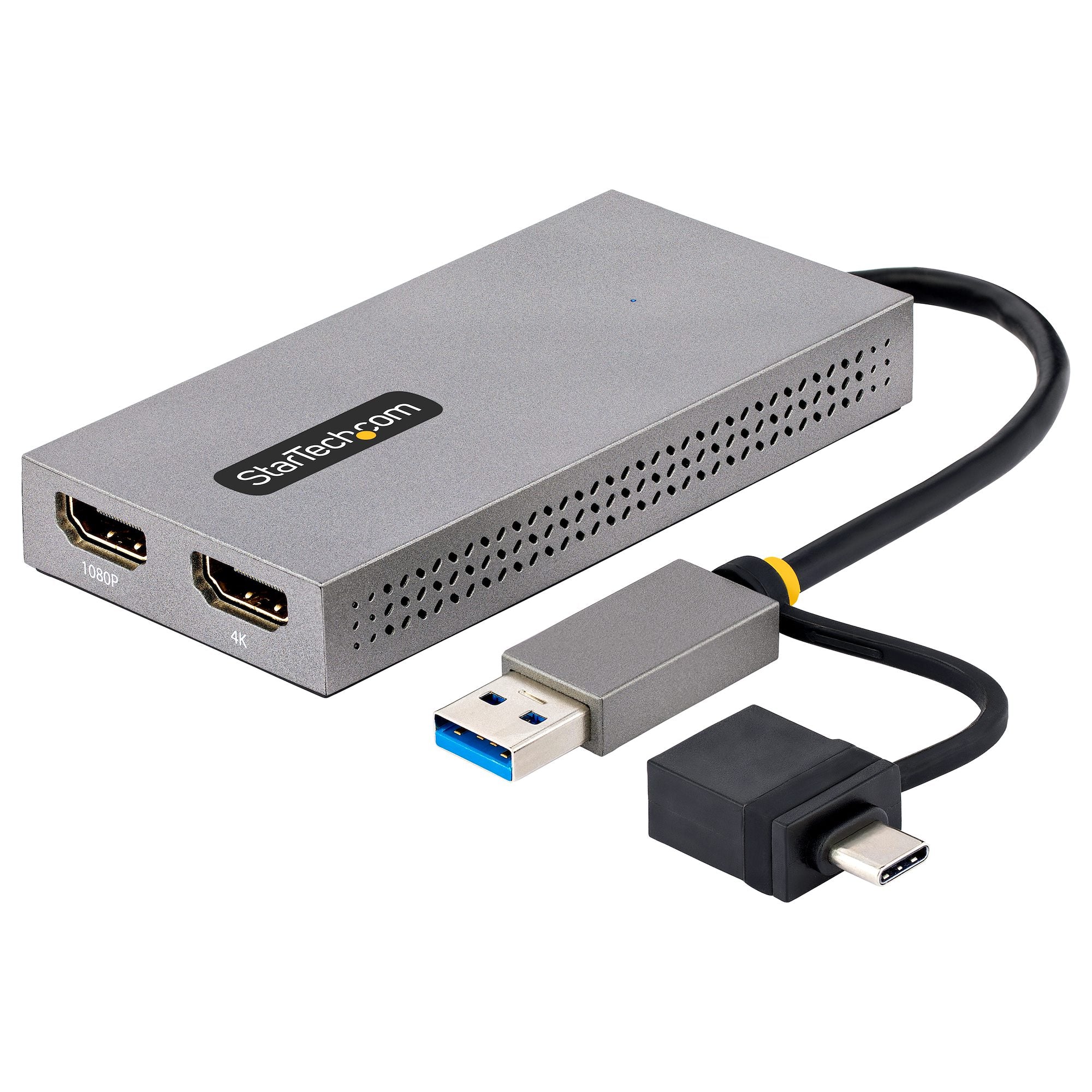 Adaptador USB 3.0/USB-C a Doble HDMI Cable 11cm Win/Mac StarTech 107B-USB-HDMI