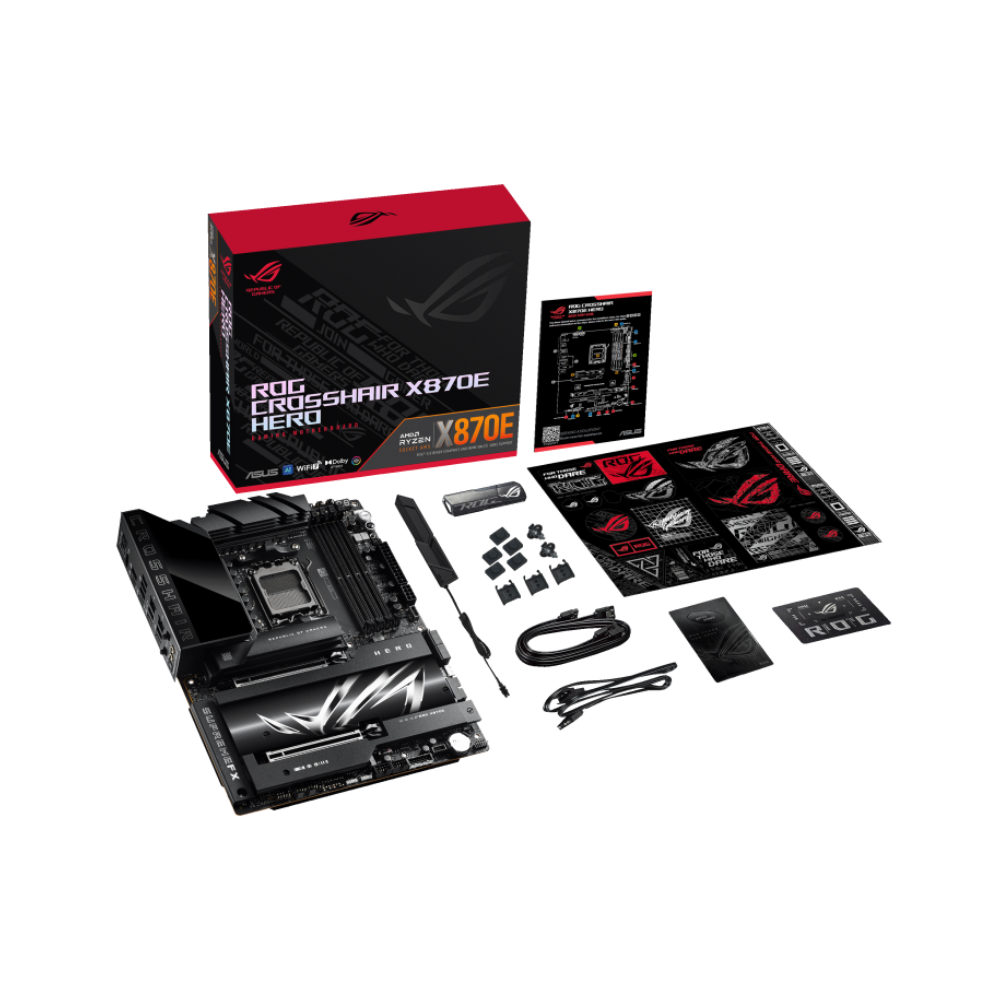 Tarjeta madre Asus Rog Crosshair X870E Hero socket AM5 4xDDR5 2xUSB4 C 1xHDMI ATX