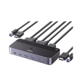 Switch KVM HDMI 4K HDMI 2.0 2x1 4 USB 3.0 HDR LED Win Mac Linux Aluminio