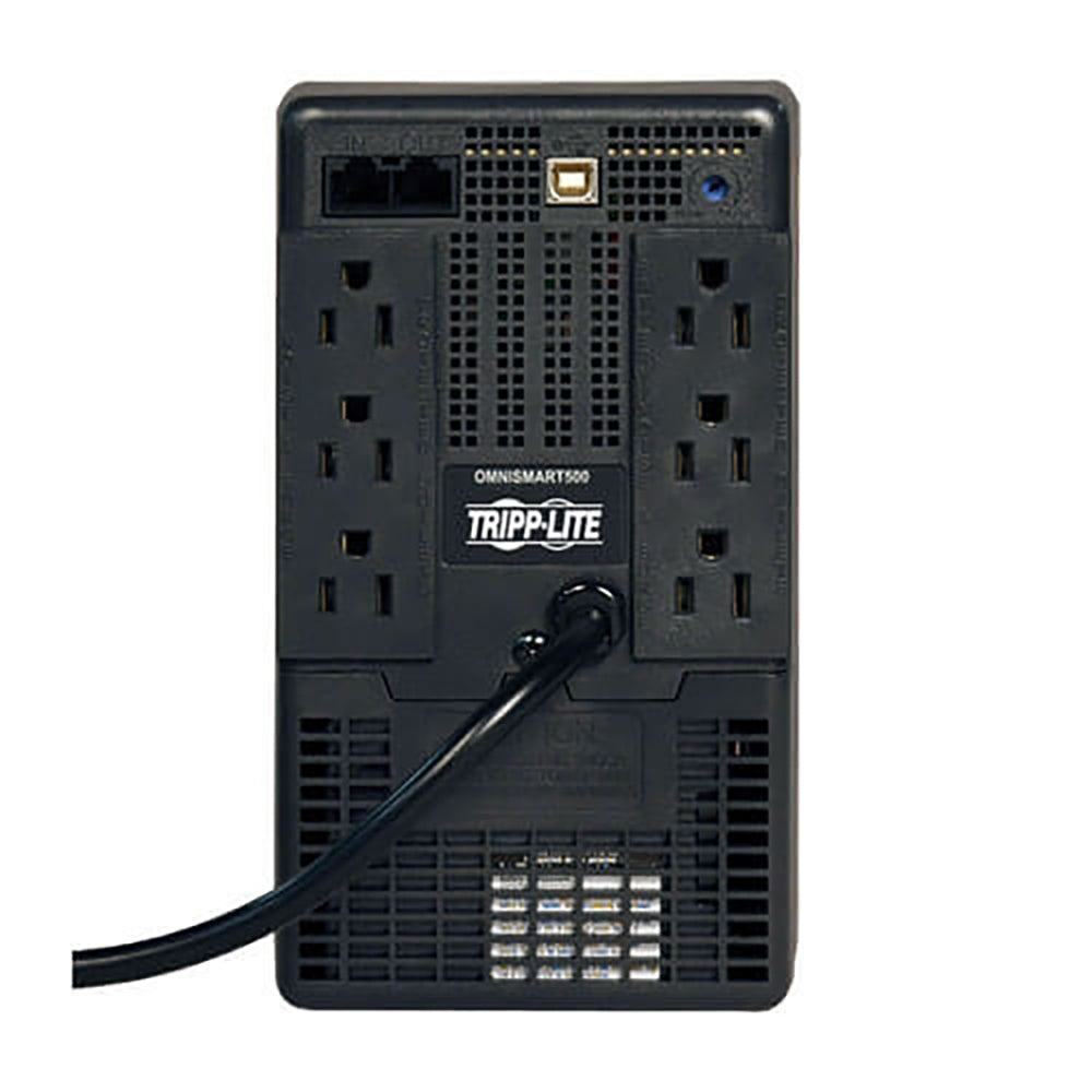 UPS OmniSmart interactivo TrippLite OMNISMART500 500VA/300W 120V torre 6 NEMA 5-15R (3 con protección batería) 1 puerto USB