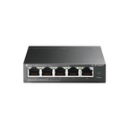 Switch PoE No Administrable de Escritorio 5 Puertos 10/100Mbps + 4 PoE af, Presupuesto 41W, Extensor PoE hasta 250m