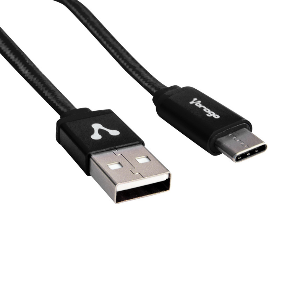 Cable Vorago USB A a Tipo C 2M Negro (CAB-214)
