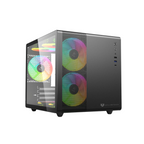 Gabinete Gamer GI930 Micro Torre Panel Izquierdo De Cristal Negro — Modelo BR-936033
