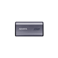 Unidad de Estado Solido Externo ADATA SC750 de 500GB, USB C 3.2, Gris.