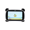 Tablet Ghia Kids Panda 7", Quad Core, 1GB RAM, 8GB, Doble Cámara, WiFi, Bluetooth, Android 8.1 Go, Blanco con Negro, Ojos Azules