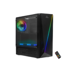 Gabinete Yeyian Crescent ATX, 3 Ventiladores ARGB, Cristal Templado (YCH-LAR7-01BK)