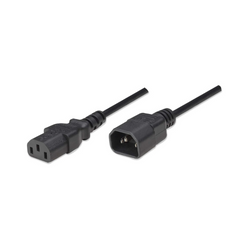 Cable de Corriente Manhattan Monitor a CPU 1.8M (301152)