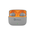 Audifonos Earbud GETTTECH GUE-T8PBL-GO Bluetooth Gris/Naranja