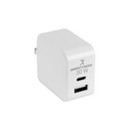 Cargador de Pared Perfect Choice 30W USB-C + USB-A, Blanco
