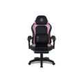 Silla Gaming Getttech con Reposapiés - Soporte Lumbar Vibratorio, Rosa/Negro (GAR-GAOPY-G2-PK)
