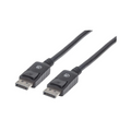 Cable DisplayPort Macho-M 1M Negro Blindado 4K@60Hz Manhattan (306935)