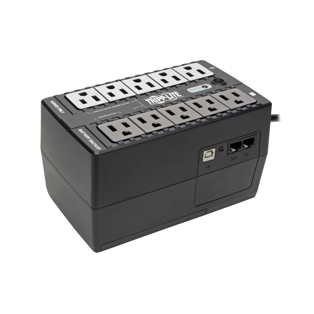 No Break Tripp-Lite Eco550UPS Standby Ahorro de Energía 550VA 300W 120V Eco USB 10 Salidas