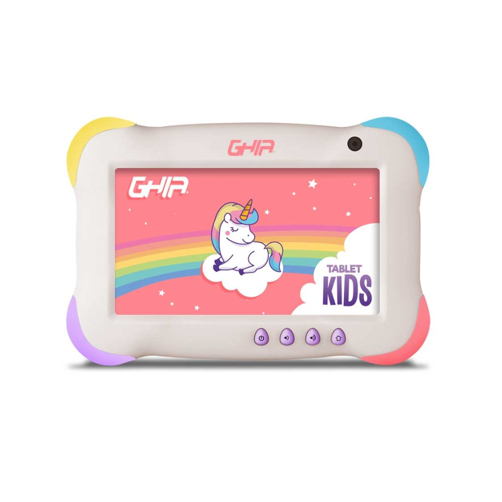 Tablet Ghia 7 Kids, Quad Core A133, 1GB RAM, 16GB, Doble Cámara, WiFi, Bluetooth, 2500mAh, Android 11 Go, Violeta