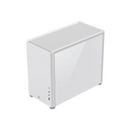 Gabinete Balam Rush Eris Frost GI985 Blanco Micro Torre Sin Fuente Con Cristal