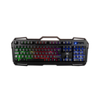 Teclado Naceb metalico gamer alambrico retroiluminado USB-A color Negro