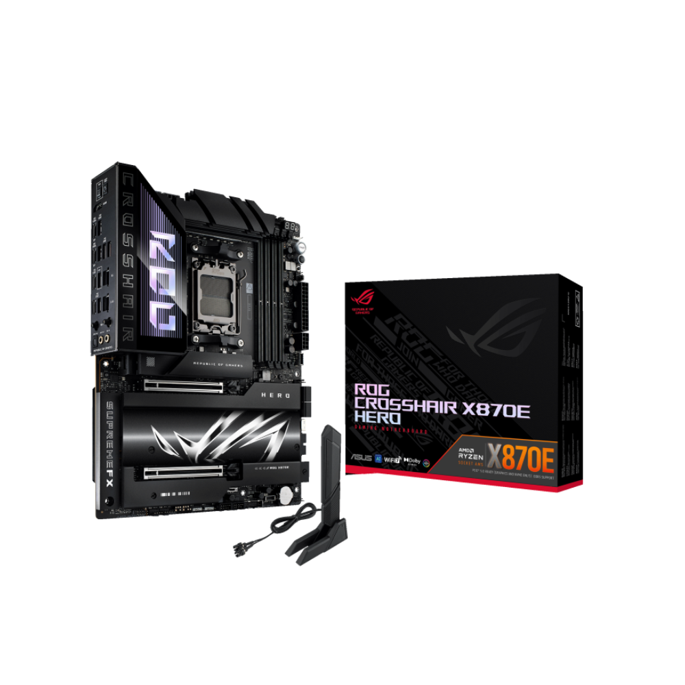 Tarjeta madre Asus Rog Crosshair X870E Hero socket AM5 4xDDR5 2xUSB4 C 1xHDMI ATX
