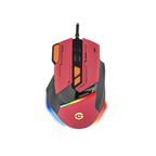 Mouse Gamer GETTTECH GPM-RGBWR-G1-RD 7200 DPI RGB USB Rojo/Naranja