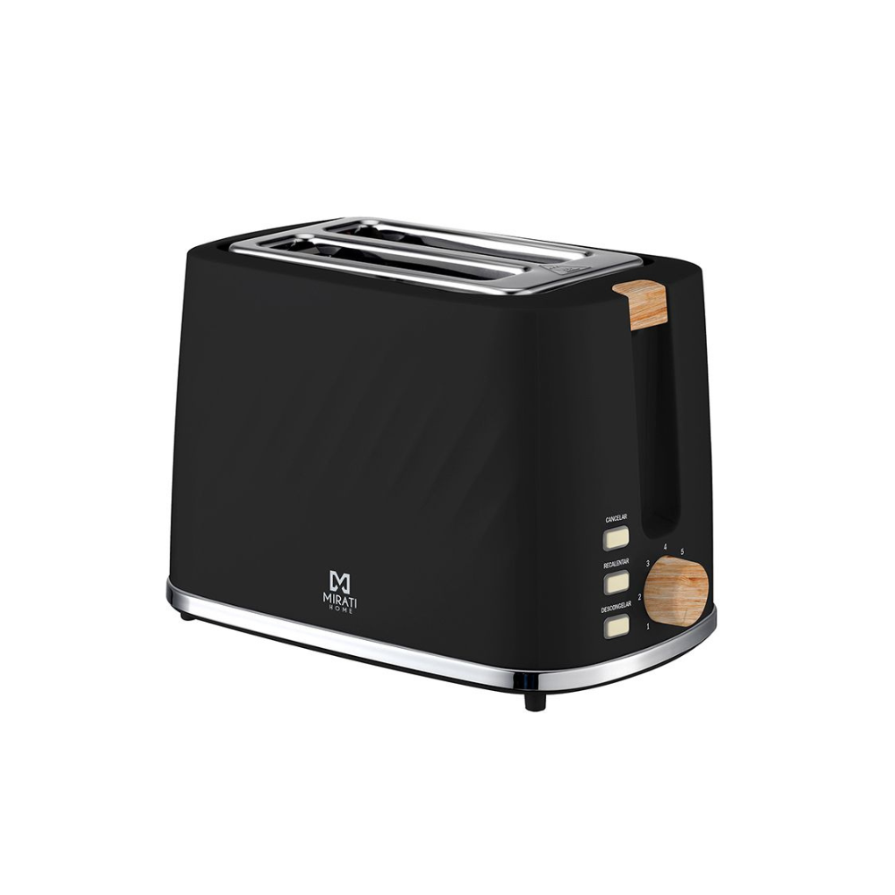 Tostador Mirati 800W 7 Niveles de Tostado Negro