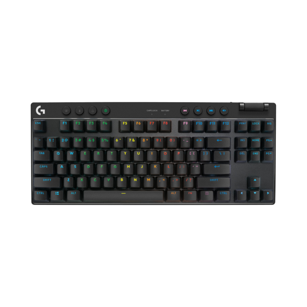 Teclado Logitech Pro X TKL Lightspeed Bluetooth USB RGB Negro (920-012127)