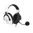 Audi­fonos Balam Rush Gamer Aviator Expert HA777 Blanco Alambricos Over Ear Bocinas 53 mm + Microfono Desmontable Compatible con PC Dispositivos moviles Consolas RGB Conexion USB