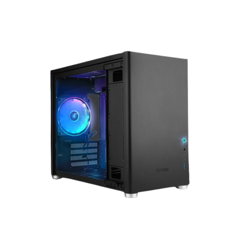 Gabinete Yeyian Hussar Micro ATX, 1 Ventilador, Lateral Cristal Templado YCM-ATXAW-01