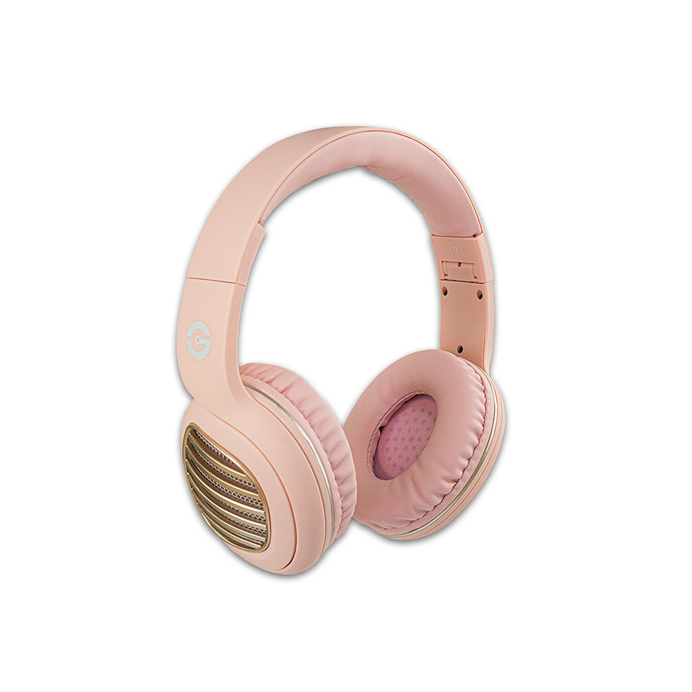 Diadema GETTTECH GDJ-33201P Joy Bluetooth/TF/FM/AUX 250 mAh Recubierta de Goma Rosa
