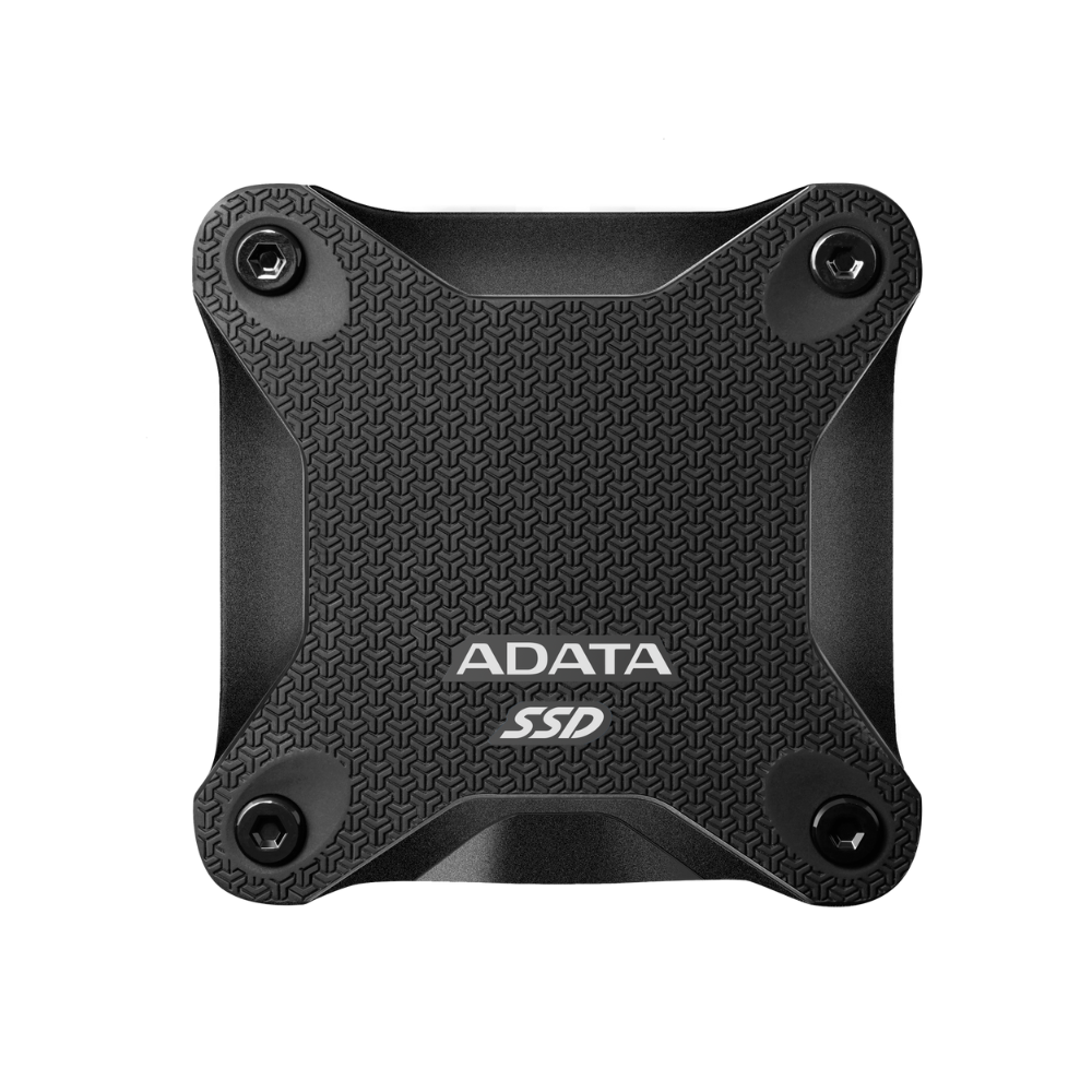 Unidad de Estado Solido Externo ADATA SD620 de 512GB, USB 3.2, Negro.