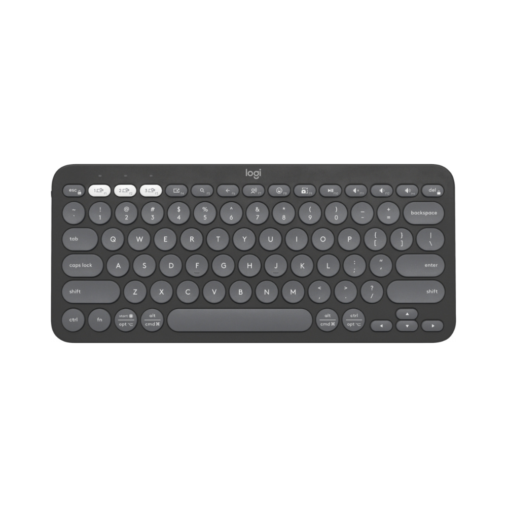 Teclado Logitech Pebble Keys 2 K380S Bluetooth Multidispositivo Graphite (920-011783)