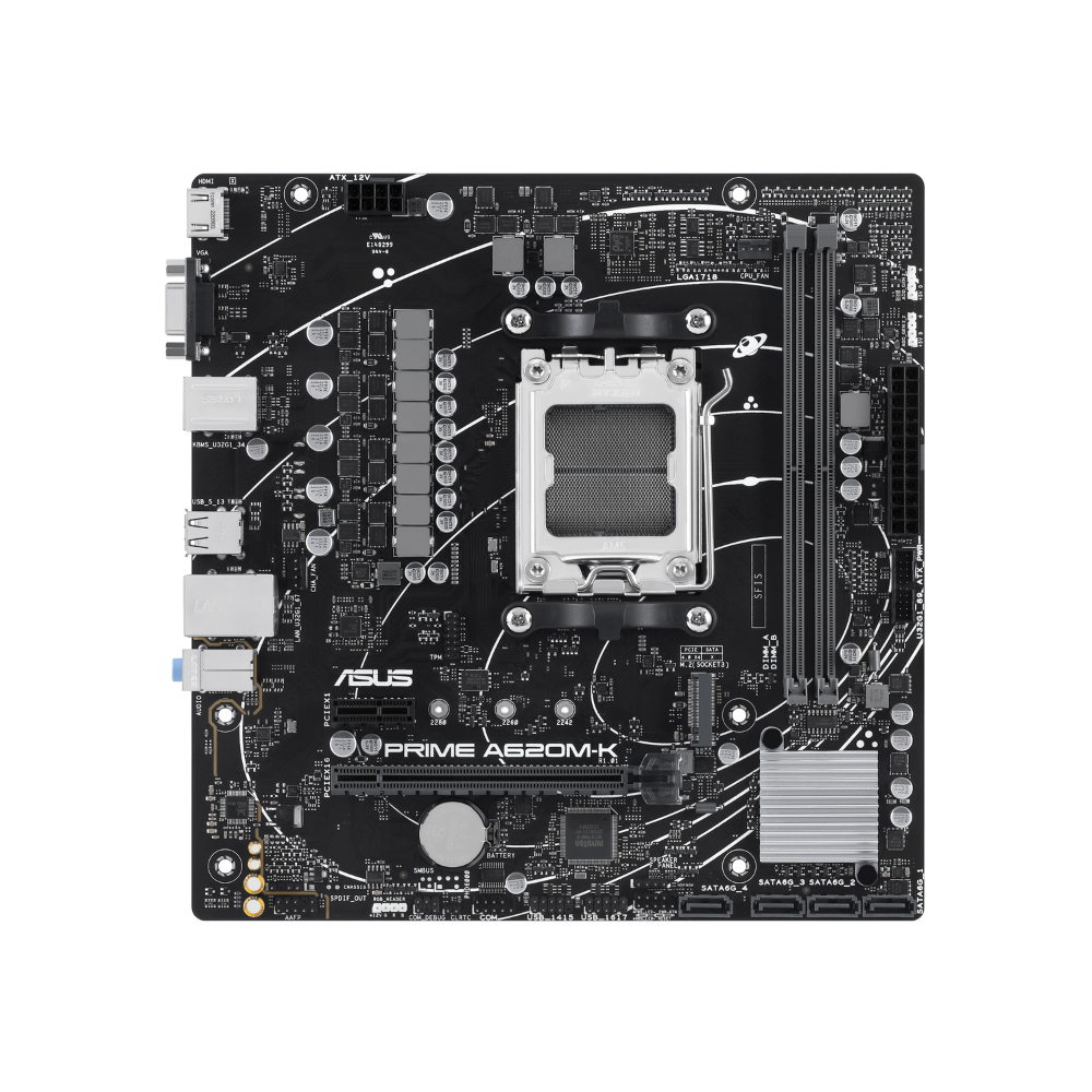 Tarjeta Madre ASUS Prime A620M-K Socket AM5 2xDDR5 HDMI / VGA Micro ATX