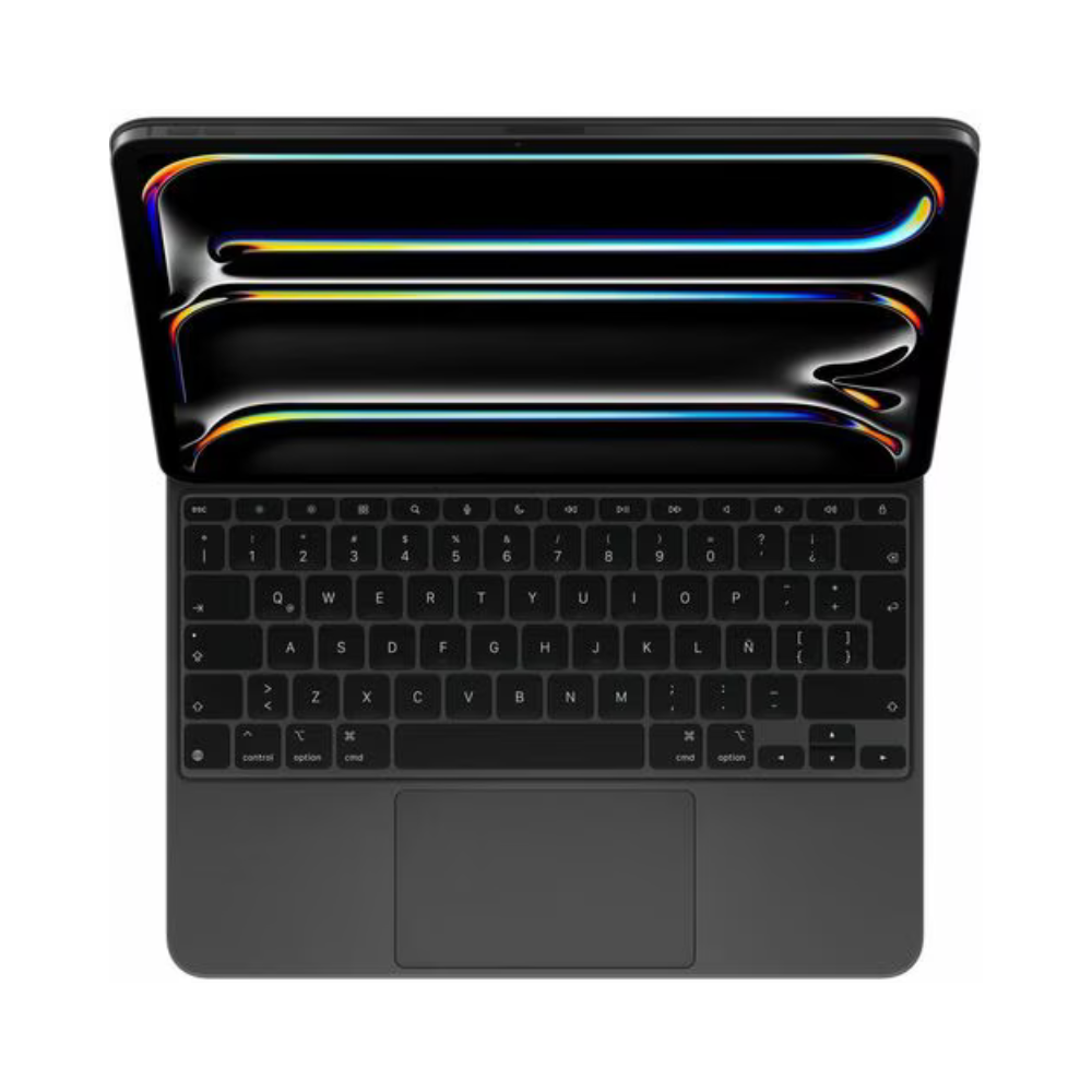 Estuche Teclado Apple Magic 13" iPad Pro 2024 Negro Aluminio Cristal