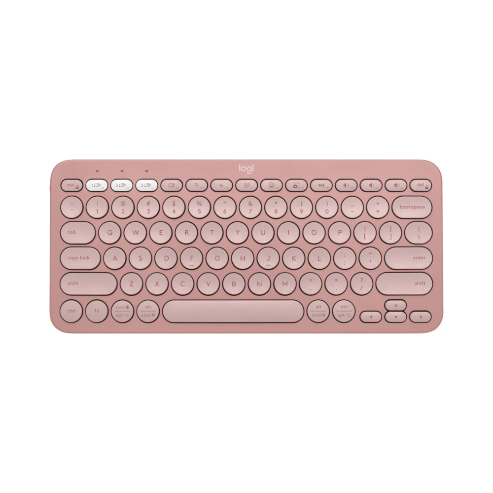 Teclado Logitech Pebble Keys 2 K380S Bluetooth Multidispositivo Rosa (920-011785)