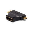 Convertidor Vorago HDMI a VGA, Incluye Mini/Micro HDMI Audio 3.5 (ADP-208)