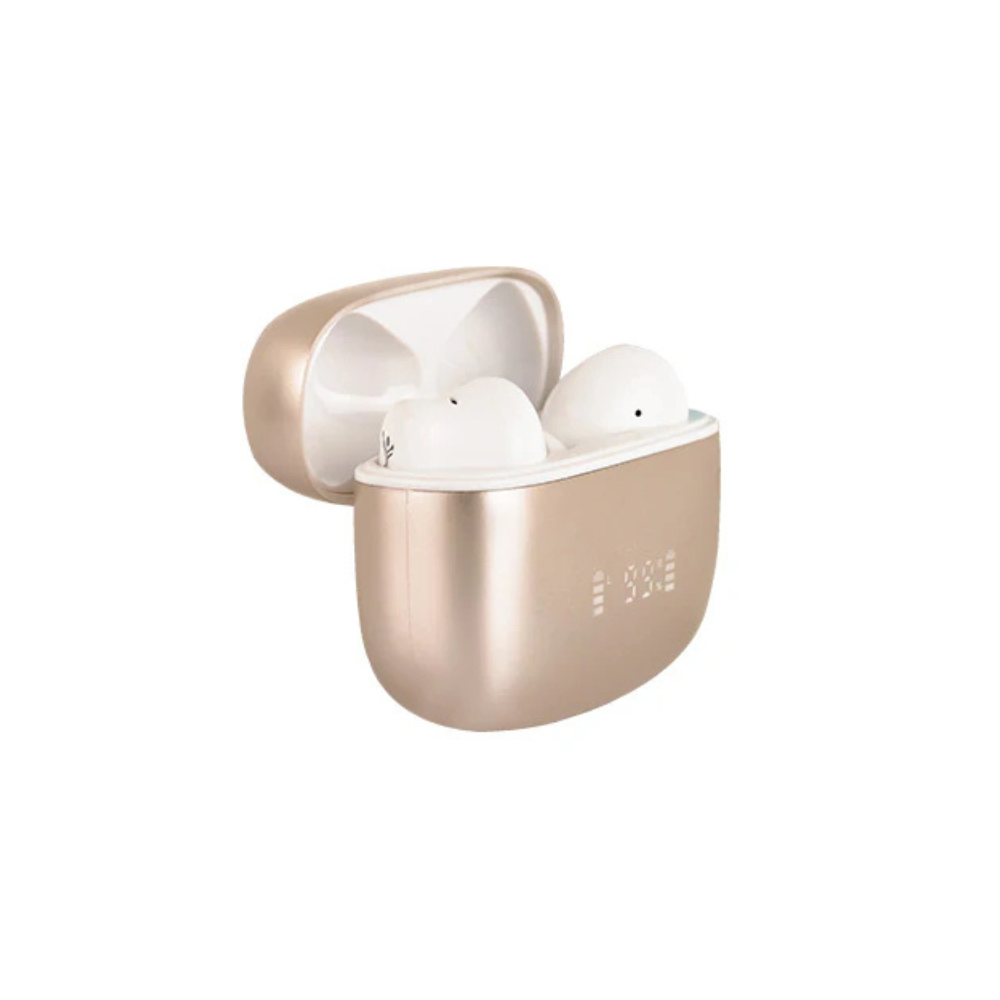 Audífonos TWS Perfect Choice ANC+ENC Intune Beige/Blanco