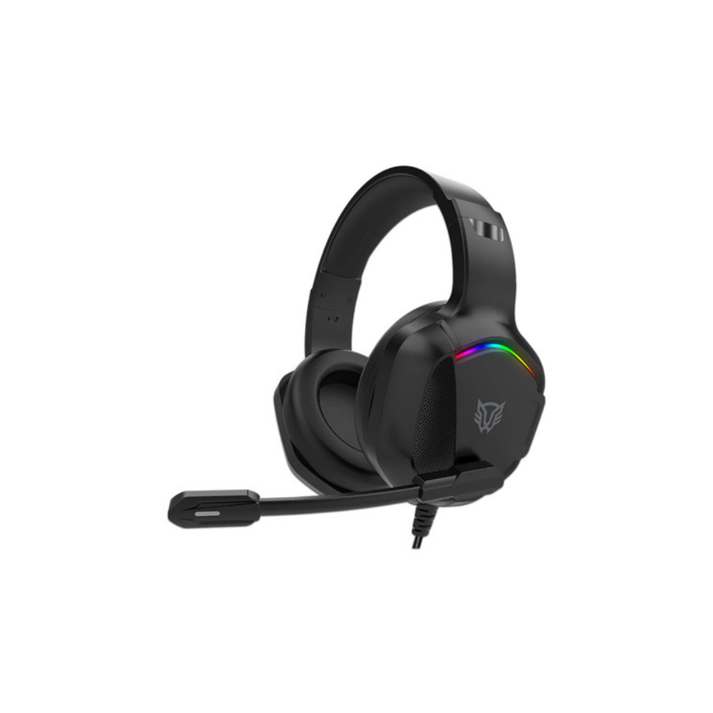 Audifonos Balam Rush Orphix II HS699 Azender Negro alambricos Over Ear Microfono Fijo Compatible con PC Dispositivos moviles Consolas RGB Jack 3.5mm USB