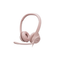 Audifono Diadema Logitech H390 Rosa USB con Microfono y Control de Audio