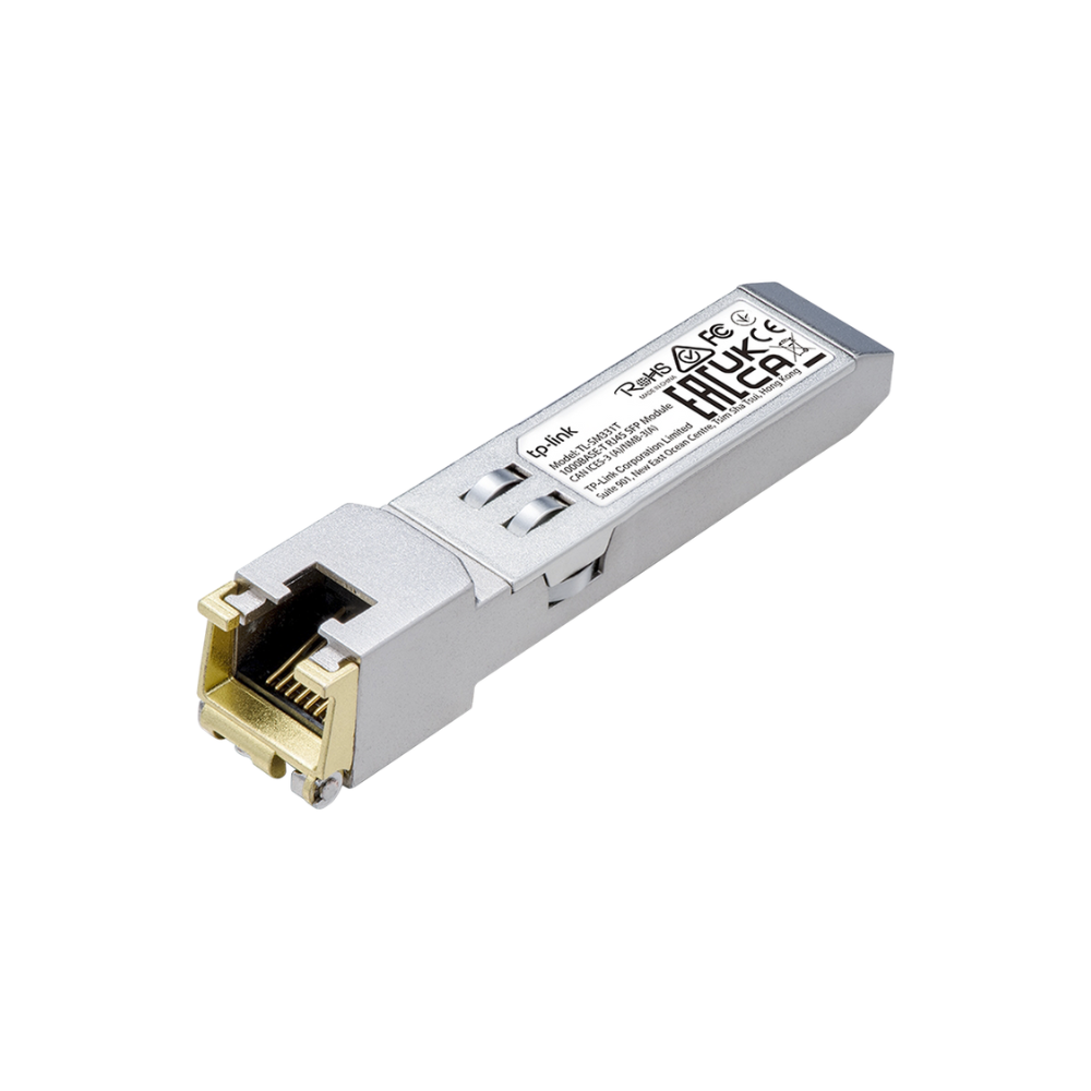 Transceptor mini-GBIC SFP RJ45 1000BASE-T, Hasta 100m, Conector RJ45