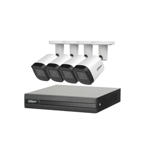 Kit Videovigilancia Dahua KITXVR1B04H-I4B2A51-U - 4 Cámaras 5MP, DVR Cooper-I WizSense 4 Canales + 1 IP, IA, H.265+, Búsqueda de Humanos y Vehículos